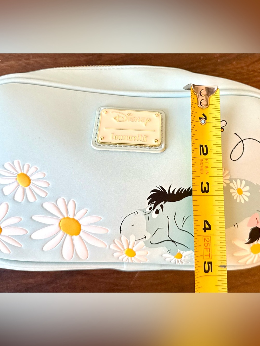 Disney Loungefly Pastel Blue Eeyore Daisy Crossbody Bag Winnie the Pooh - Picture 15 of 16